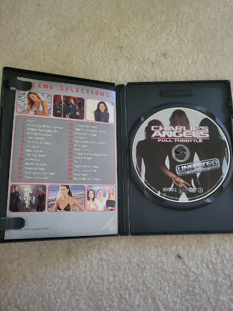 Charle's Angels Full Throttle DVD