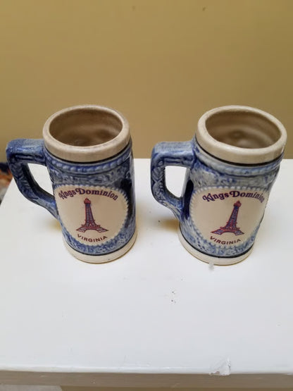 Kings Dominion mini mugs