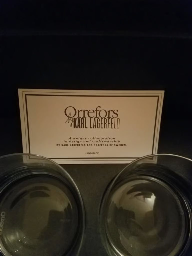 Orrefors Crystal Tumblers Set of 2