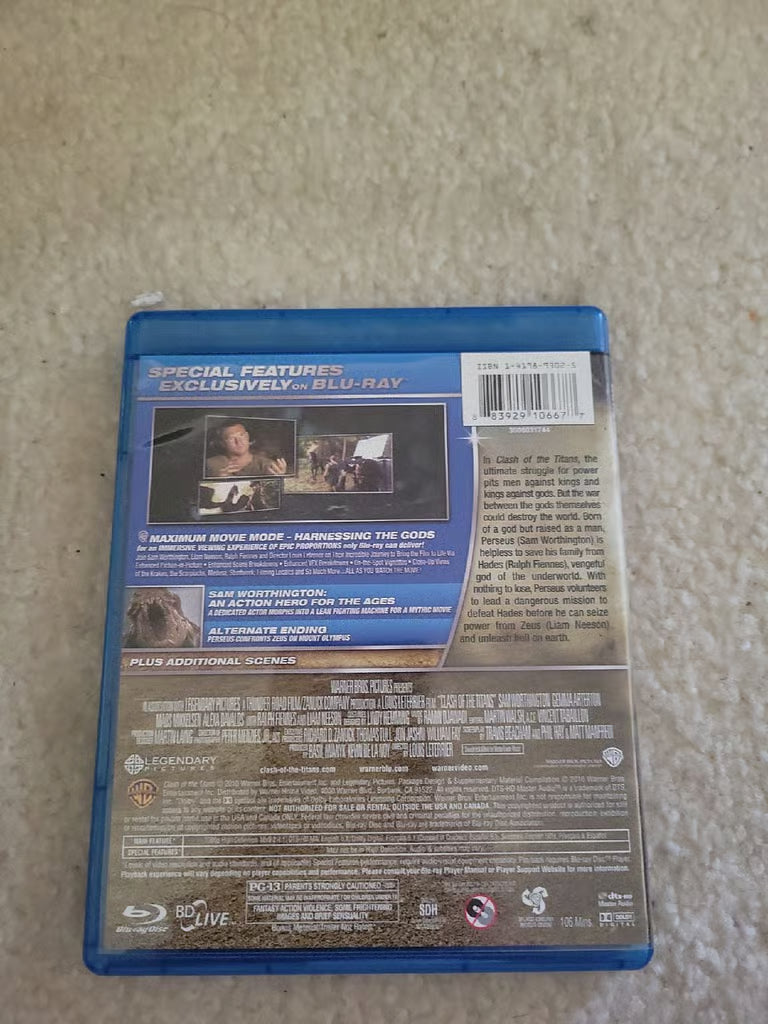 Clash of the Titans Blue-ray DVD