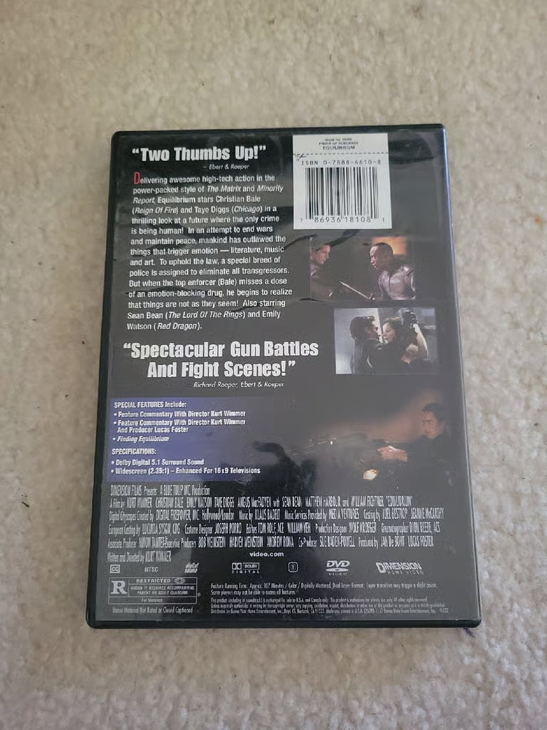 Equilibrium DVD